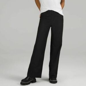 EUC luluemon city sleek high rise wide leg trousers